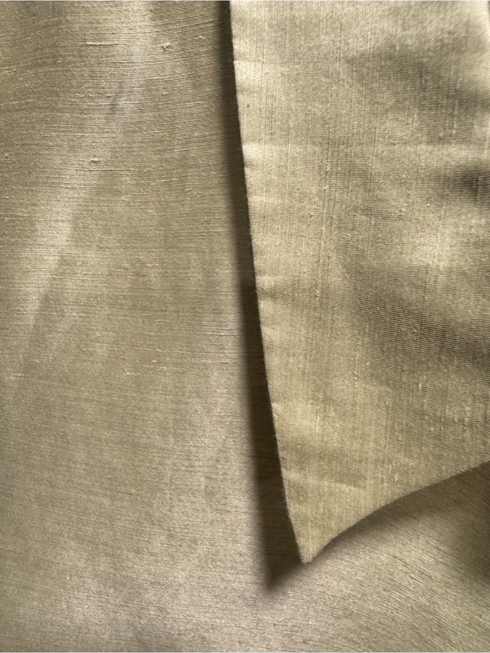 Sigrid Olsen Olive Green Collared Button-Front Top - Picture 9 of 9